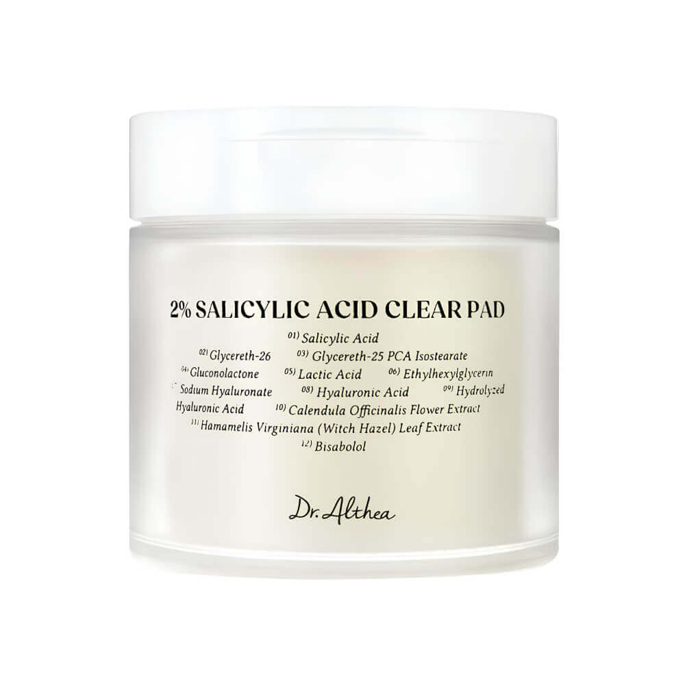 Пэды для проблемной кожи с 2% BHA Dr. Althea 2% Salicylic Acid Clear Pad, 60 шт